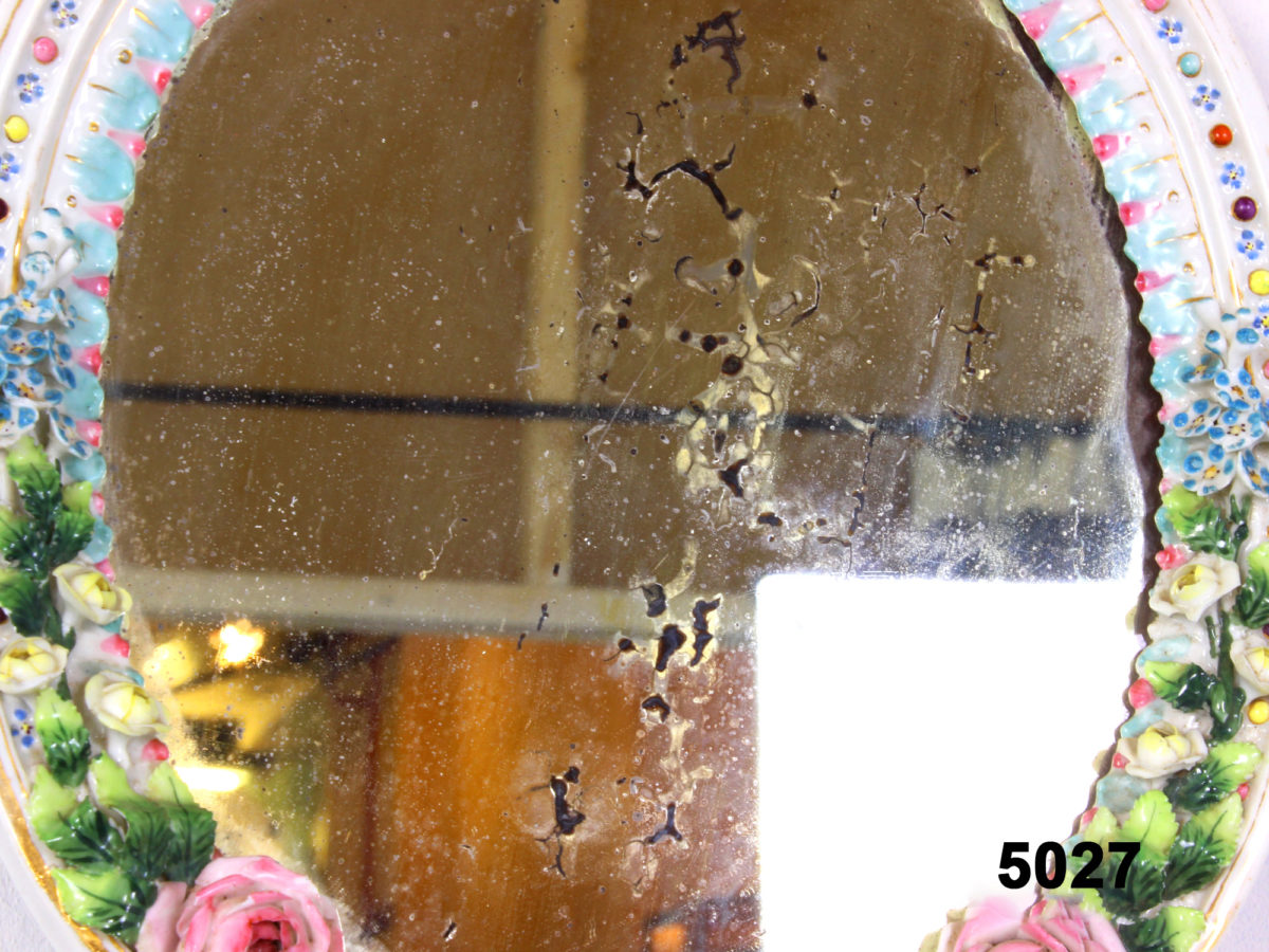 Small Dresden Porcelain Mirror - Image 2