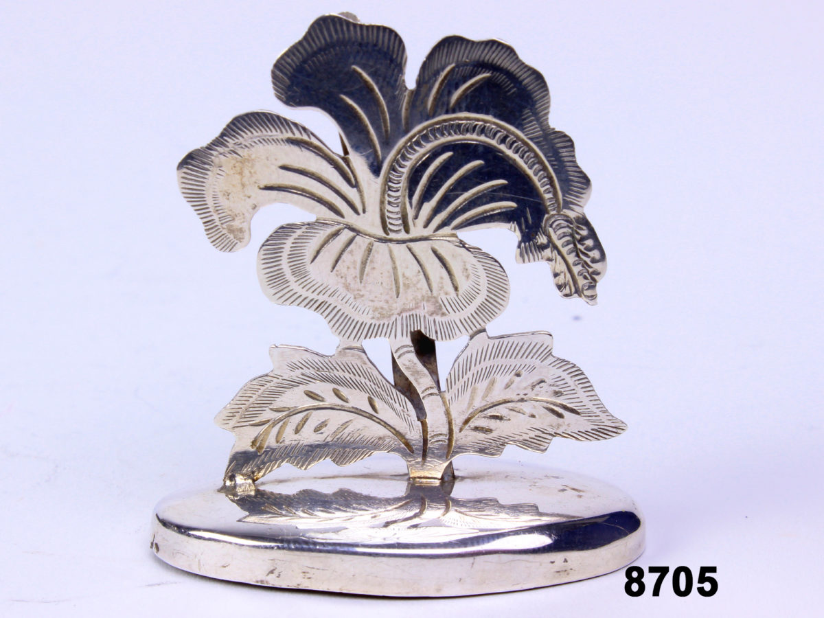 4 Silver Place Setting Holders - Image 8