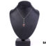 Front view of c1900s Edwardian continental silver necklace lavalier from Antiques of Kingston. 800 Continental silver mark.