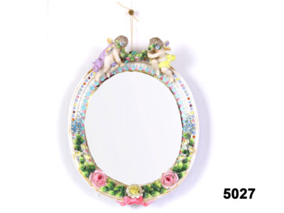 Small Dresden Porcelain Mirror