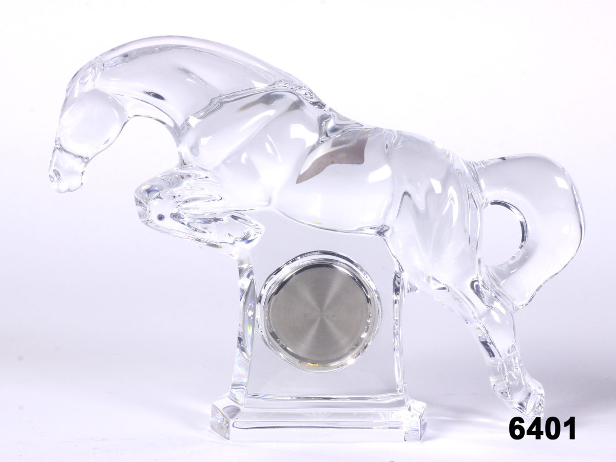 Baccarat Crystal Horse Clock - Image 2