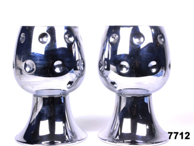 1930's Chrome Goblets