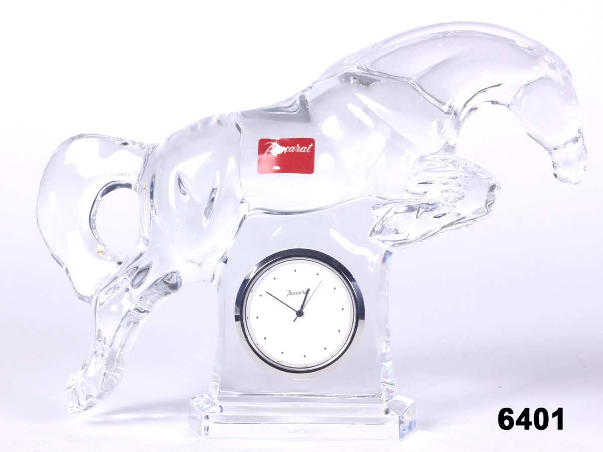Baccarat Crystal Horse Clock - Image 3