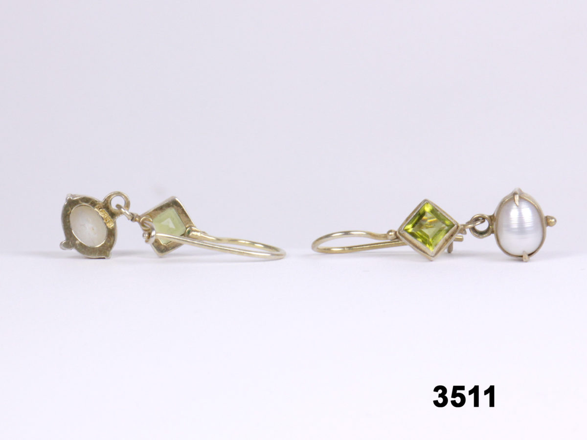 Peridot & Pearl Earrings - Image 4
