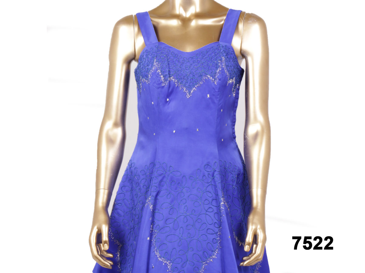 50s Royal Blue Dress - Image 2
