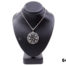 Front view of Art Nouveau Austro-Hungarian necklace, hallmarked Austria 835 on chain & hallmarked 800 on pendant c1880-1910 from Antiques of Kingston.
