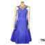 Front view of 50s Royal blue embellished full skirted evening dress from Antiques of Kingston