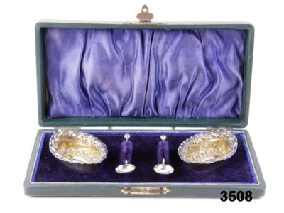 Silver Boxed Salts Set