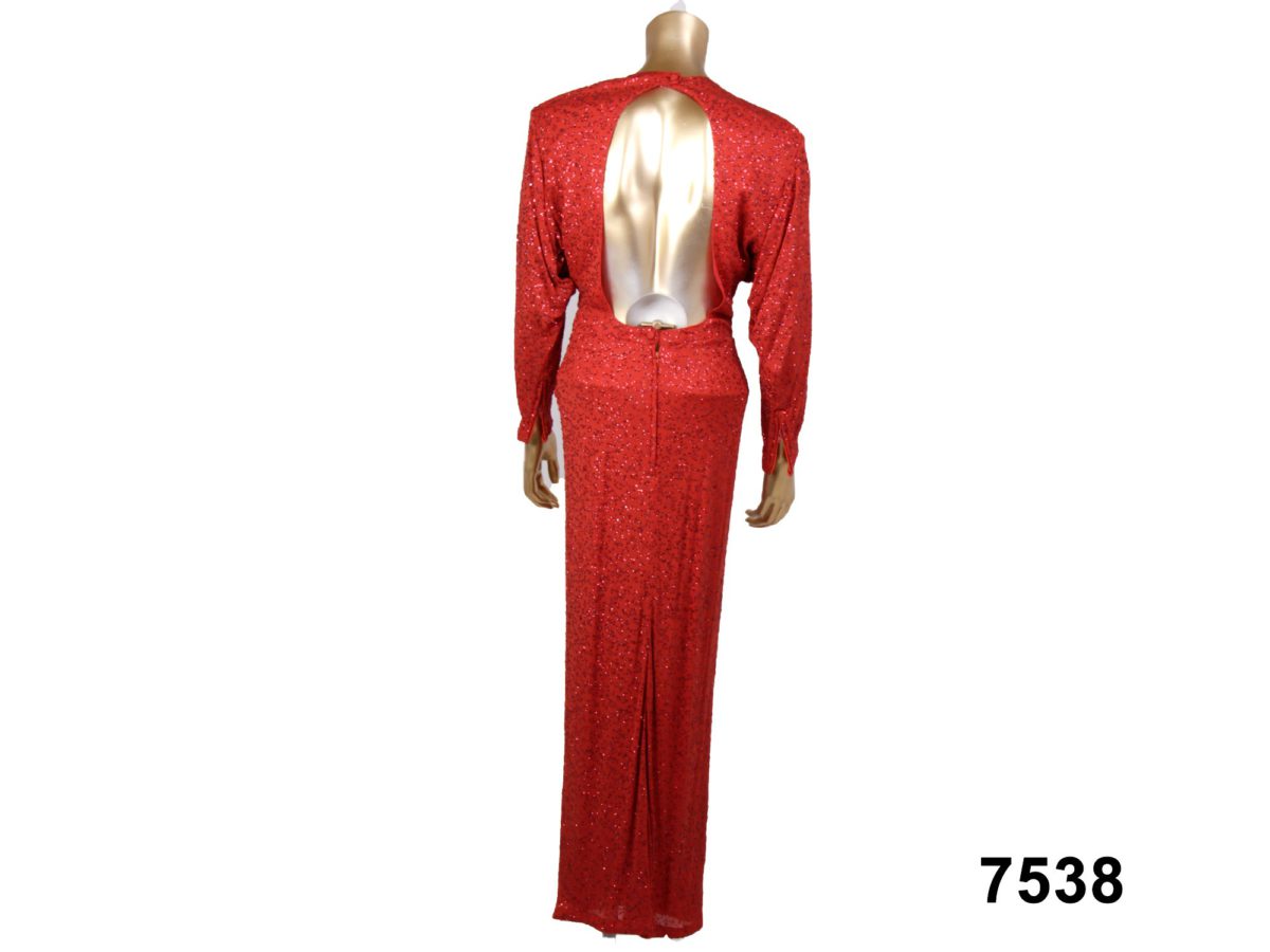 Red Glitter Dress - Image 3