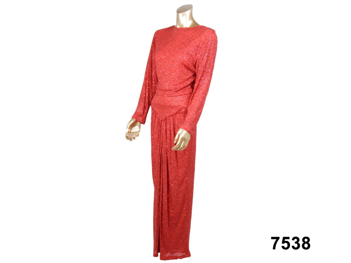 Red Glitter Dress - Image 2