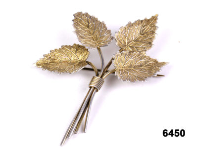 Vintage Charles Horner Silver Gilt Brooch