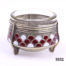 Vintage Russian brass and enamel salt stamped Зicmmet (Replacement liner) Measures 50mm in diameter at base Main photo of salt from the side showing enamel work