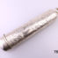 Antique Victorian sterling silver cheroot case with vacant cartouche for personalisation set in intricate scrollwork Hallmarked WN with a lion passant inside the lid (Currently housing small pencils) Main photo of whole cheroot with part of the cartouche showing
