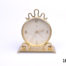 Vintage 1970s Swiss made 8 day desk clock alarm by ImHof. Clock face measures 75mm in diameter. (Some signs of wear) Fully serviced and guaranteed for 1 year from date of purchase Main photo showing the clock from the front