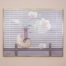 Large oil painting signed Lee Reynolds. Strikingly large painting of an orchid stem in vase with sea shell and full moon behind the blinds. Simple elegance at its finest.