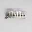 Victorian sterling silver name brooch. Name brooches were highly fashionable in the Victorian era. Beautifully crafted in sterling silver, this one in gothic style is for Milly - lucky Milly! Hallmarked to the back but mostly obscured by the bar pin which is a later addition. Main photo of brooch seen from the front