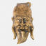 19th century Chinese bronze head. A very heavy and well made bronze head of a Chinese man (possibly deity Shou or Juroujin) in a brass finish. No markings. Attachment for hanging attached. Drop length 185mm. Main photo of the head laid out on a flat surface and show right way up.