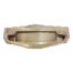 Solid brass Art Deco letter slot door furniture. RD number 800493 Main photo showing item as it would be placed in a door with the knocker arm below the letter slot.