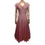 1950s Dusky Pink taffeta and lace cocktail dress. Full skirt with lace detail, sweetheart neckline and cap sleeves. Excellent condition no faults. Todays size 10 or small 12. Main photo showing the full length of dress from the front.