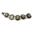 Early Grande Tour Victorian micromosaic bracelet . Consists of five panels. There are some hairline cracks to the reverse of the panels but the micromosaic scenes of Roman monuments remain untouched. The length of the bracelet not including clasp is 165 mms. Main photo showing whole length of bracelet with the 5 panels laid horizontally.