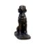 Mid century vintage bronze hound. Hollow cast bronze hound in a sitting position. c1950s-60s. Main photo of hound shown facing the camera.