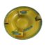 1930s Art Deco Beswick ware dish. Avant-garde dish in warm earthy colours and unusual tubular ring handles. Measures 100mm in diameter at base, 300mm in diameter across the top, 60mm high to top rim and 75mm high at handles. COLLECT FROM STORE ONLY. Main photo of dish looking straight down from above with the tubular handles to the left and right.