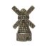 Vintage articulated windmill brooch. Lovely vintage windmill brooch in silver with marcasite stones throughout. The windmill sails turn and there are no missing marcasite stones. Hallmarked Silver to the back. The clasp needs attention. Works anti clockwise to usual (close to open, open to close) Measures approximately 40mm long (with sails low) and 30mm at widest (sail to sail) Main photo of brooch seen from the front.