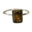 Modernist, vintage 925 silver amber bangle. The bangle has a Czech silver hallmark ( 1949 -1962 ). The amber has a lot of attractive seed inclusions & measures 25 x 30 x 15. The internal diameter of the bangle is 60 mms x 45 mms. Weight 27.9 grams. Main photo of bracelet seen with the large amber at the front. The clasp area can be seen to the left.