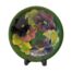 Large Moorcroft bowl in clematis pattern. A generously sized William Moorcroft bowl decorated in clematis pattern c1947-1953. Very slight mis-glazing in a couple of spots otherwise in excellent condition. Measures 250mm in diameter across top, 90mm at the base and 55mm tall. Main photo showing the bowl displayed on a stand so upright looking fully at bowl centre with the purple and pink clematis flowers and leaves all the way round.