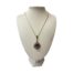 14 karat gold chain with amethyst pendant. Classically stylish 14 karat gold pendant with a modern twist, set with a large oval cut amethyst. Hallmarked to back of pendant and to chain clasp and ring hook. Pendant measures 67mm long and 28mm at widest. Main photo of necklace displayed on a stand with the pendant facing full forward.