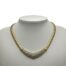 Vintage Dior collar necklace with crystals. 1980s gold plated thick snake chain necklace with a crystal encrusted front by Christian Dior. Signed to the clasp and back of the crystals. In excellent condition. Slightly adjustable in length from 360mm to 400mm. Main photo of necklace displayed on a stand and seen forward facing. The crystal area is the main part of the necklace and is a wide U shape enhanced with the thick snake chain.