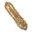 Fabulous vintage 1980's Burberry chain necklace 82cm long. Unworn. Beautiful. Main photo of necklace shown doubled over with the clasp end in the top left corner. The rope like chain has smooth gilt and textured links alternating throughout.